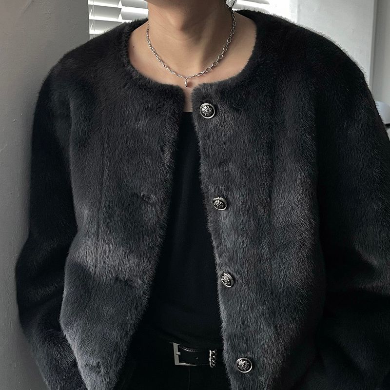 COZINESS（コジネス）の「MG mink puffer tweed reversible jacket (2 colors)（Jackets/Outerwear）」