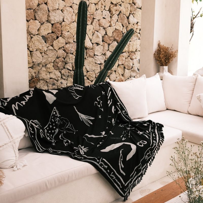 [Eco blanket] Mallorca - Black