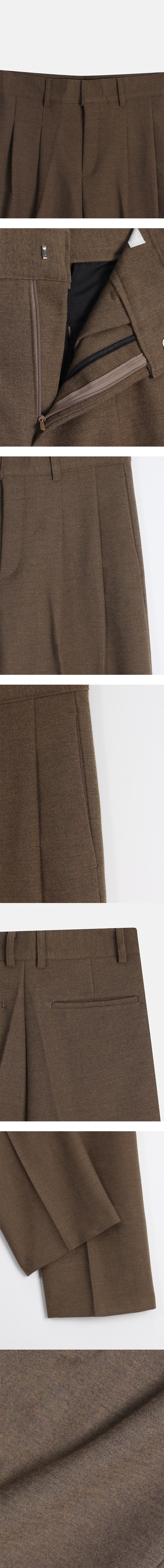 [F/W] Blend two tuck wool slacks(2color)