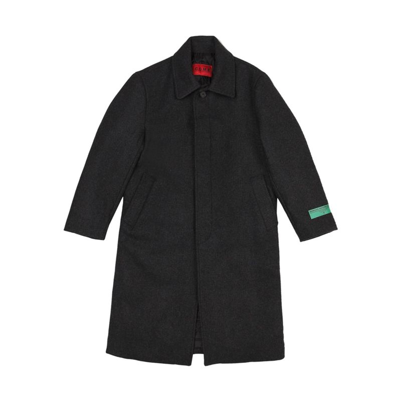 C.O.M.E（シーオーエムイー）の「プリンテッドウールキルトラインコート[UNISEX] Printed Wool & Quilted Lining Coat (Grey)（ジャケット/アウター）」