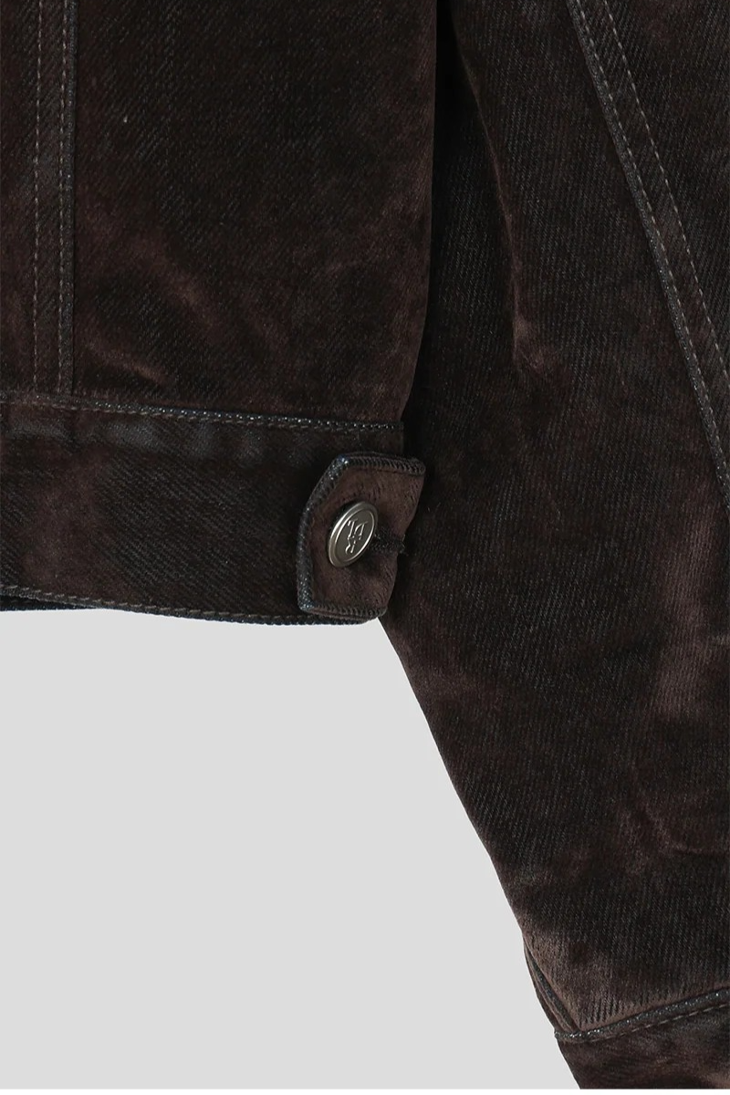 [SET UP가능] Velvet denim western jacket(2color)