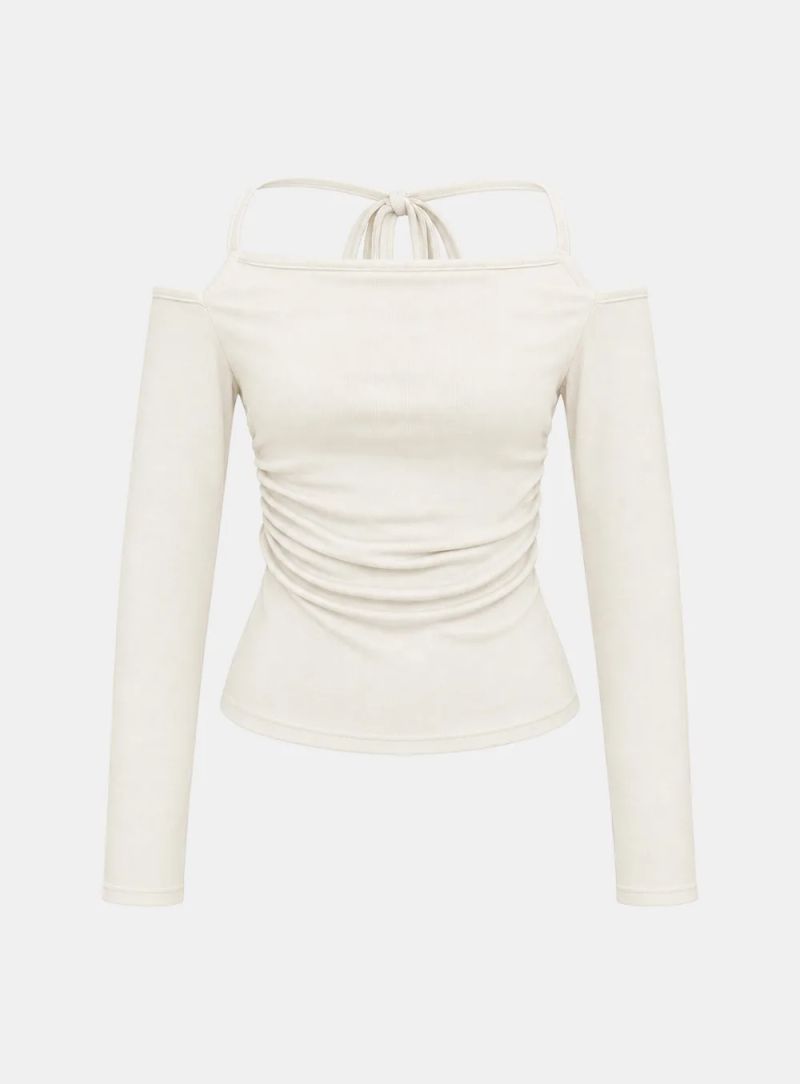 Liena Off-Shoulder Shirring Top