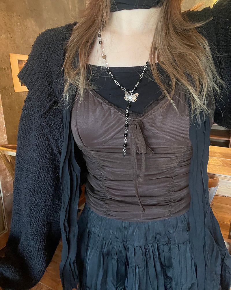 ballerina shirring sleeveless