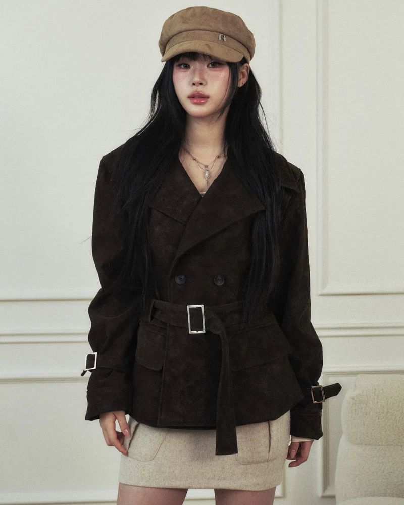 Mellow Pocket Wool Mini Skirt