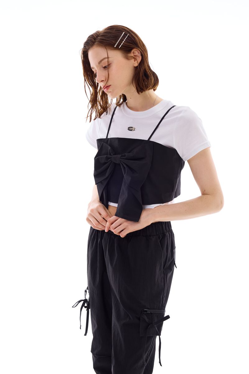 AI RIBBON BUSTIER / BLACK