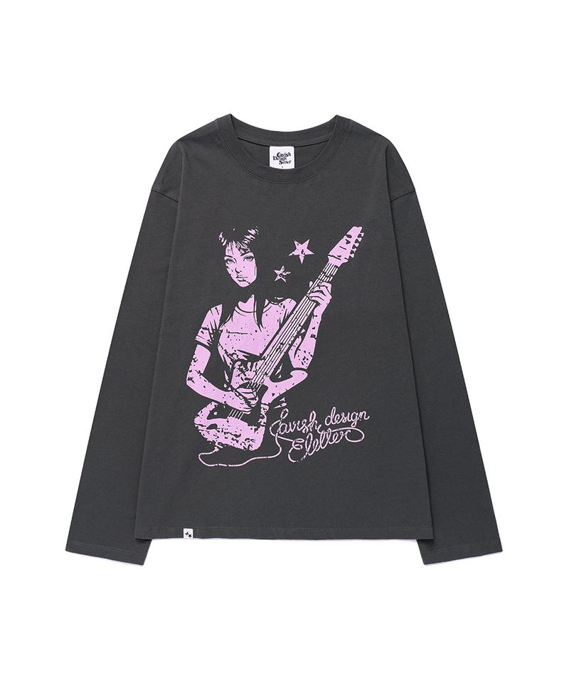 cavish（カビシ）の「ROCK STAR LS TEE CHARCOAL(CV2GFFT560A)（Tops）」