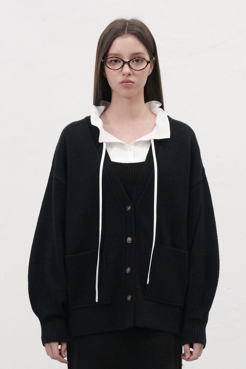 GENERAL IDEA（ジェネラルアイディア）の「balloon sleeve loose fit cardigan（Tops）」