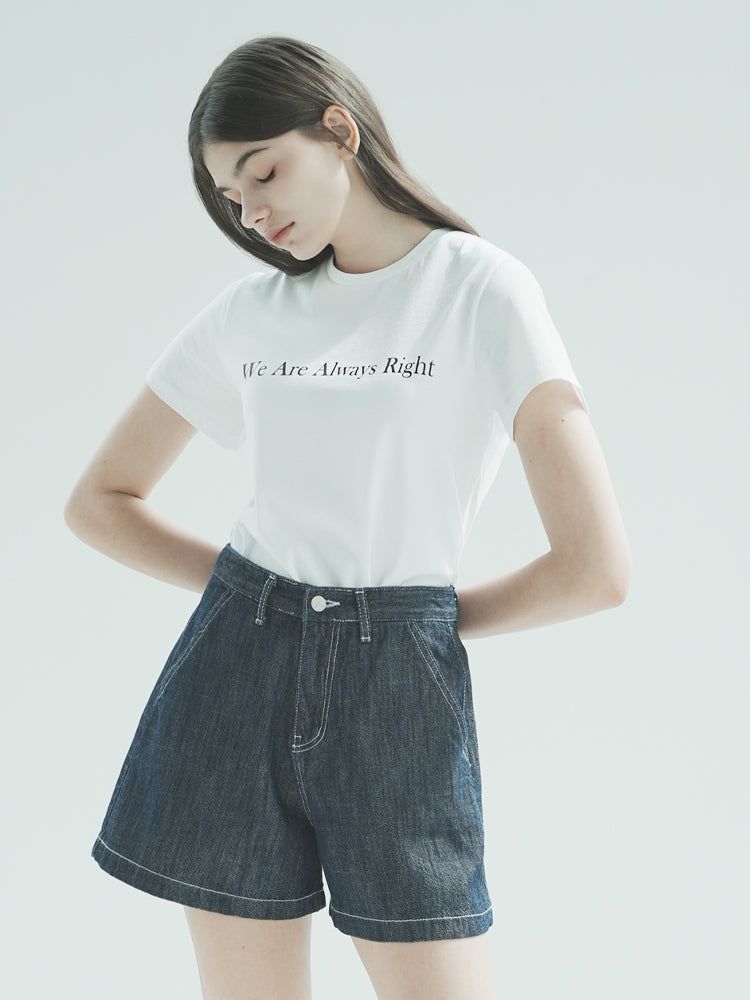 W1011 LINEN DENIM SHORT_DEEP BLUE