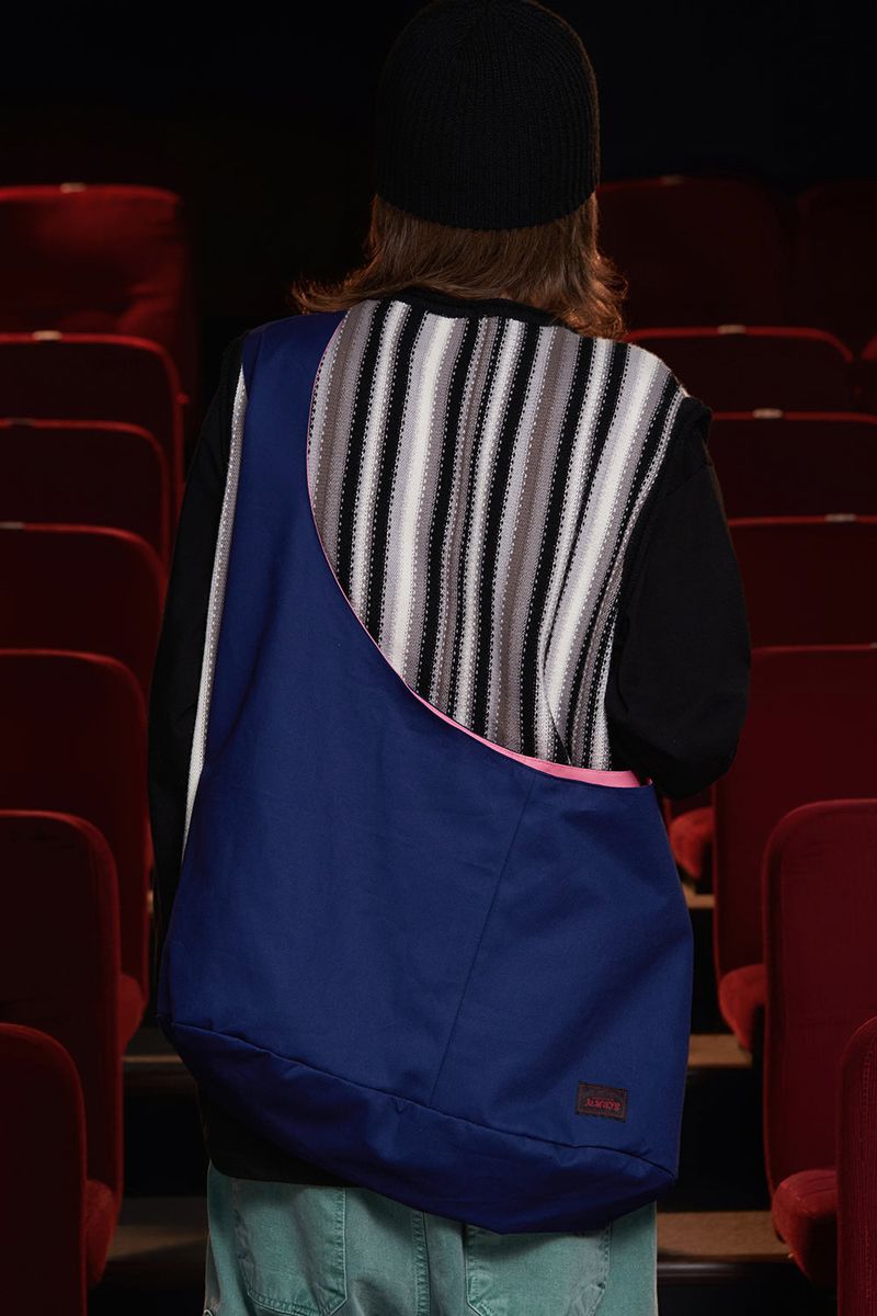 REVERSIBLE BIG BAG / BLUE&PINK