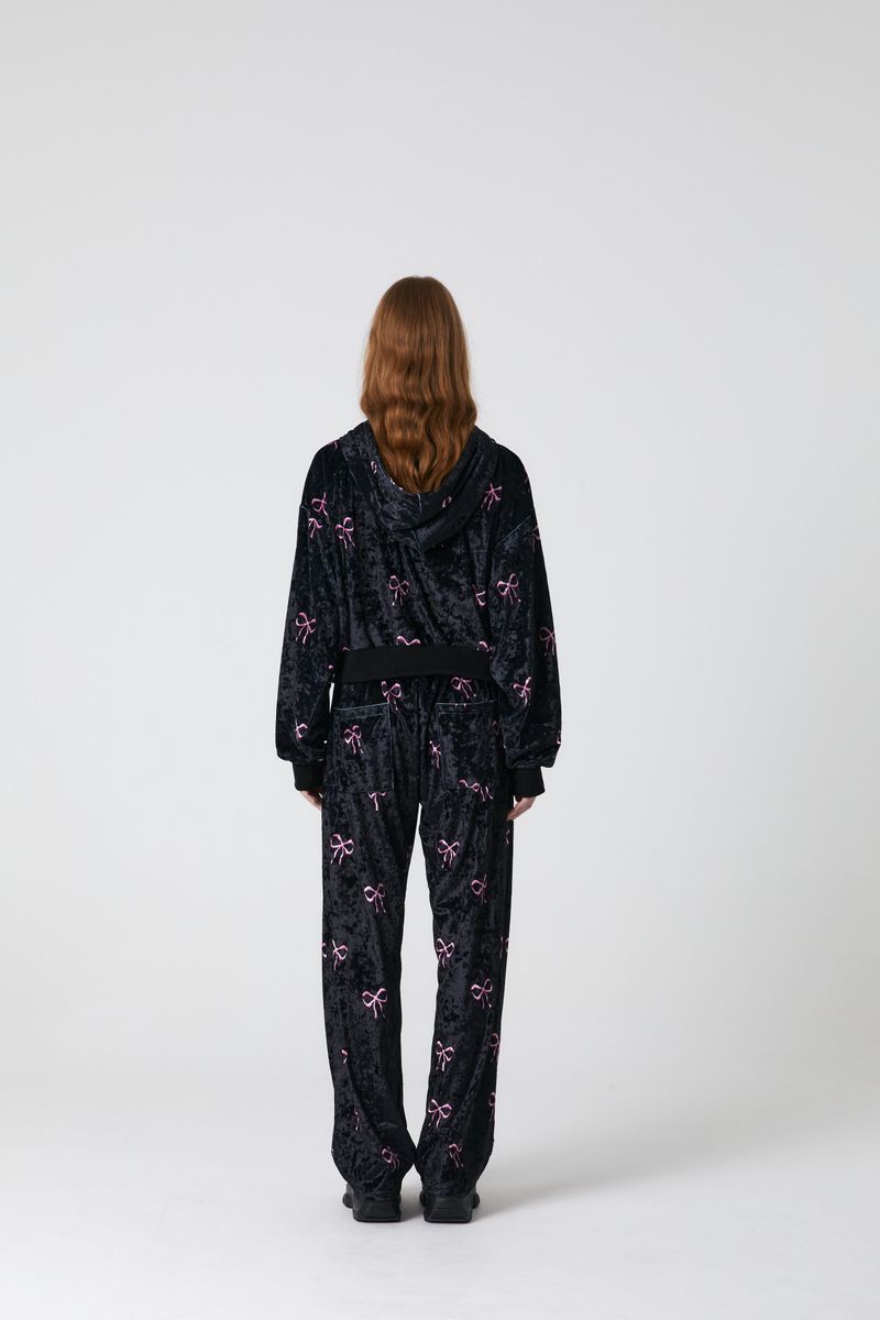 RIBBON VELVET PANTS