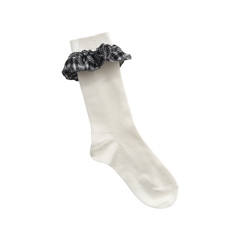 PINK PINEAPPLE（ピンクパイナップル）の「[2EA 1SET] COZY CHECK FRILL SOCKS（Fashion Accessories）」