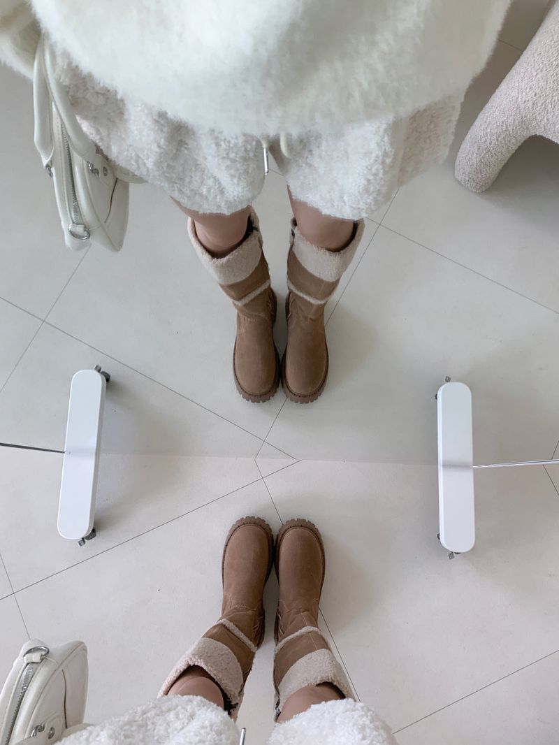 Muffin Roll Suede Dumble Ugg Long Boots (2 colors)