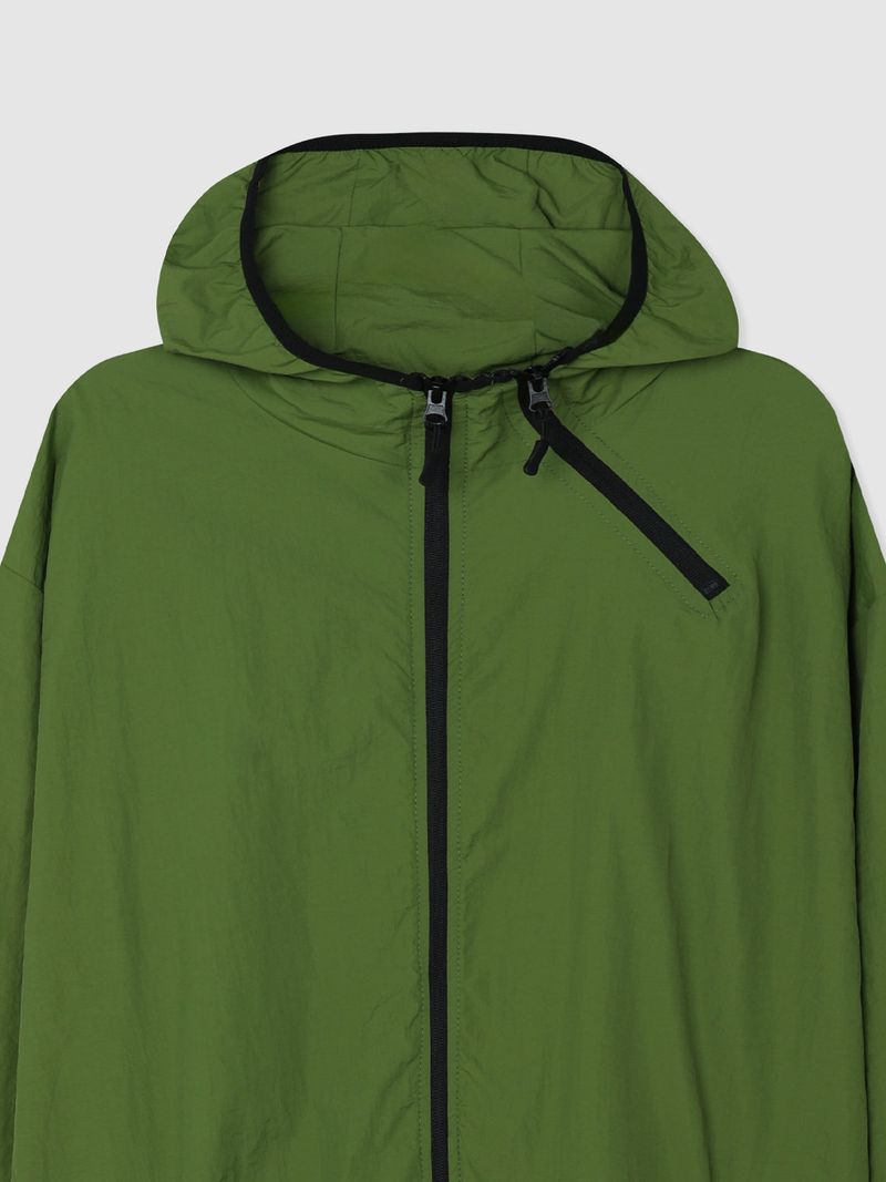 Mate diagonal hood windbreaker 7C