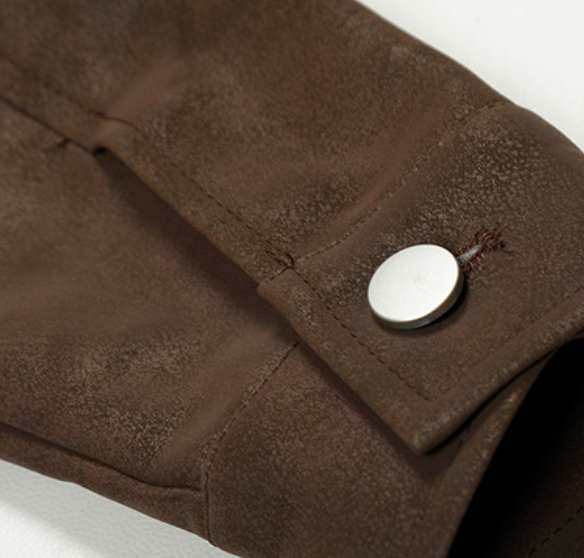 Leon Fur Collar Leather Jacket