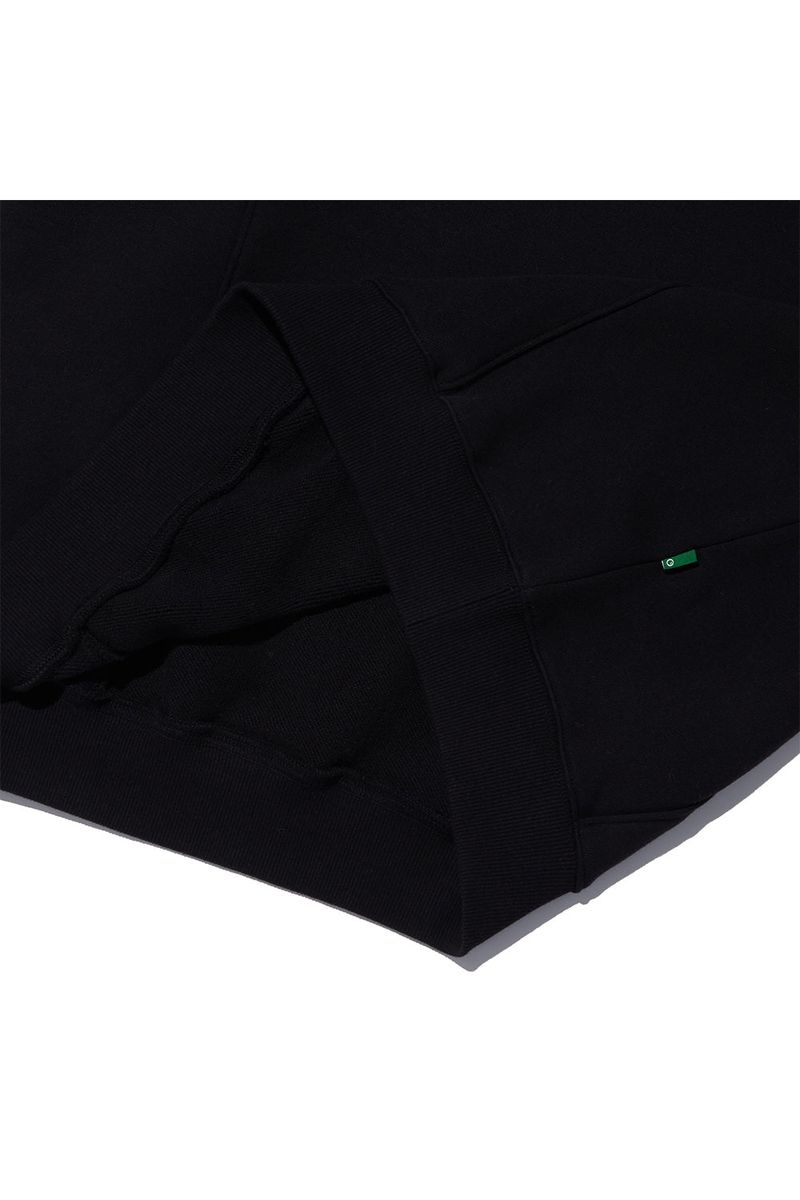 Cherry Bear Half Zipup Crewneck_Black