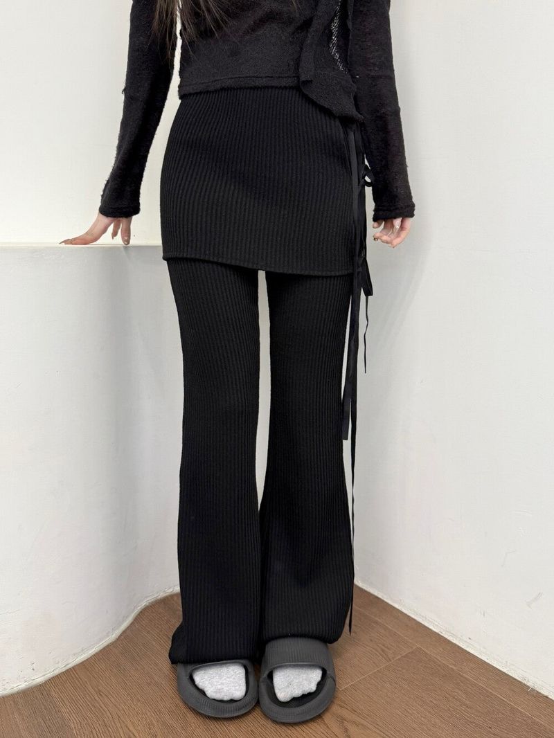 Seow（ソウ）の「1531. Rip layered ribbon pt (2color)（Pants）」