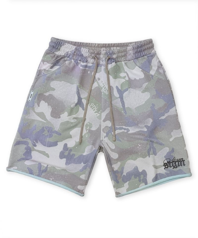 RAW-CUT BURMUDA PANTS CAMO