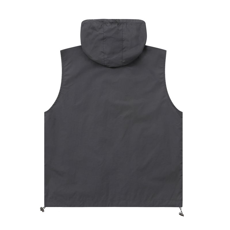 THIN NYLON HOOD VEST (2color)