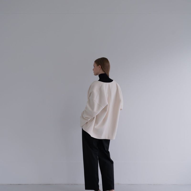 nocollar short coat