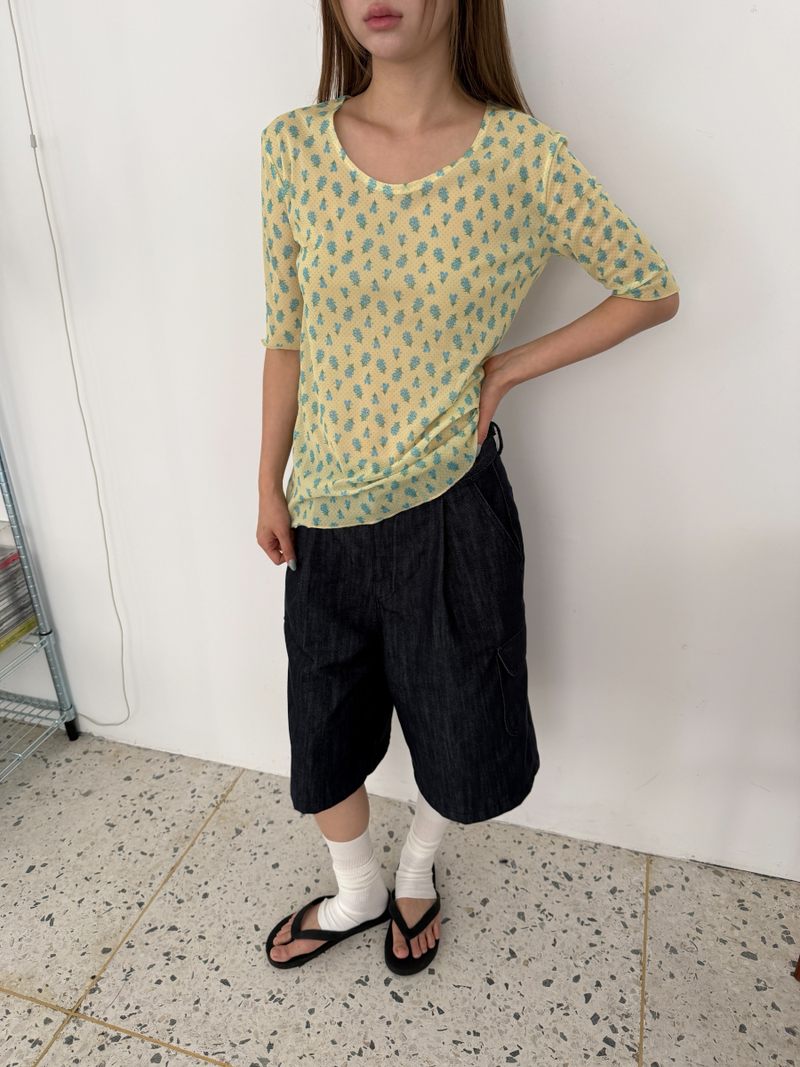 flower mesh T