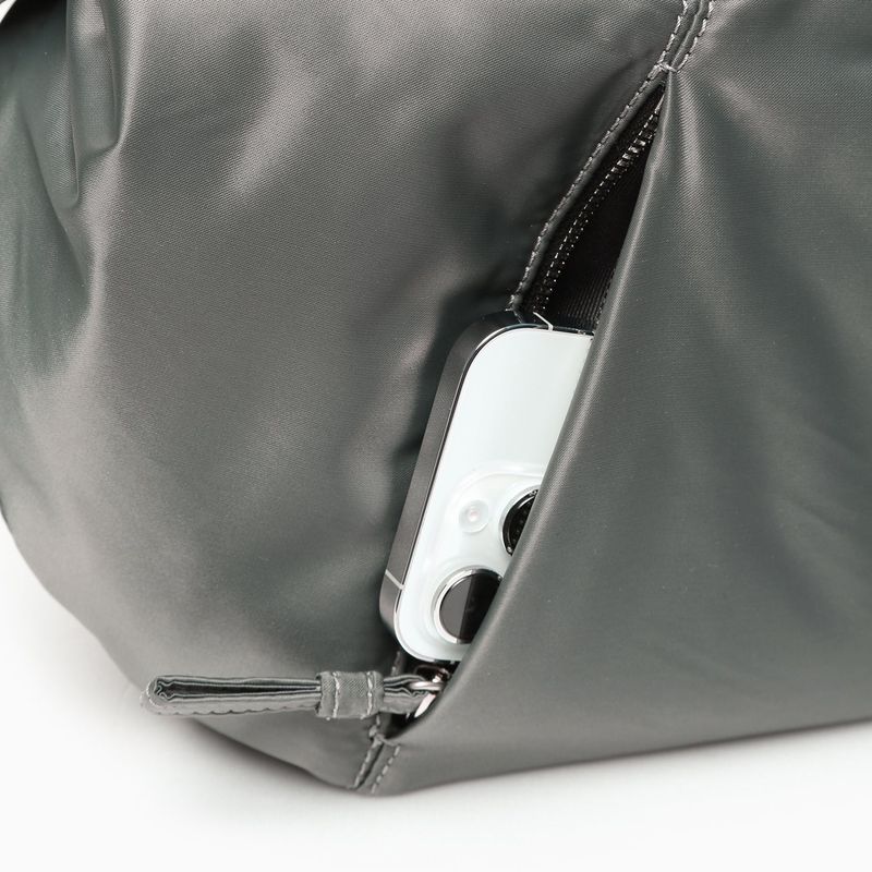 City Half Moon Messenger Bag_Khaki grey