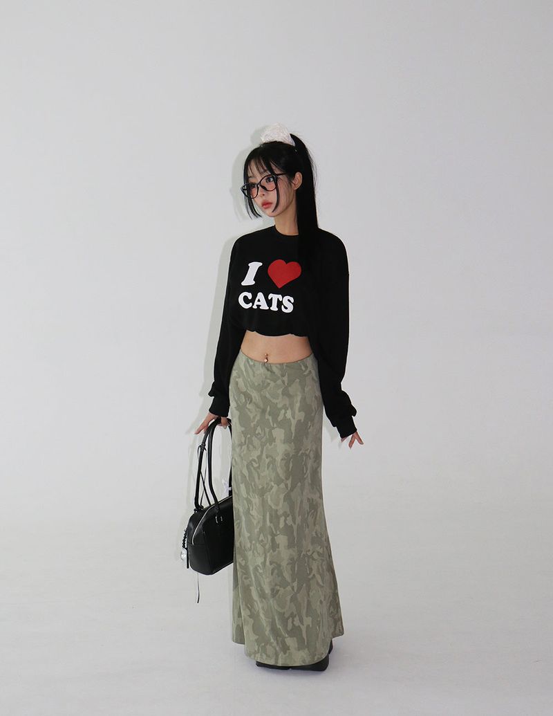 Delight-J（ディライトジェイ）の「Camo Military Maxi Long Skirt（Skirts）」