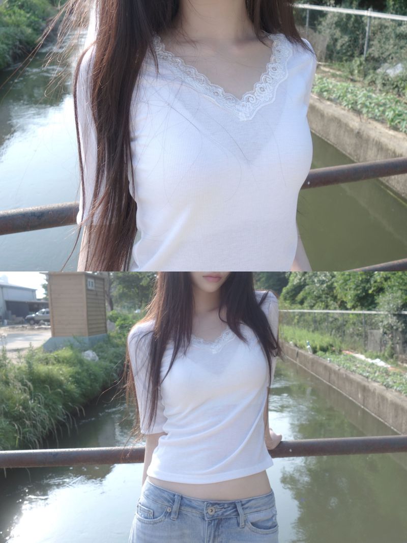 ZELENA（ゼレナ）の「vintage lace tee（Tops）」