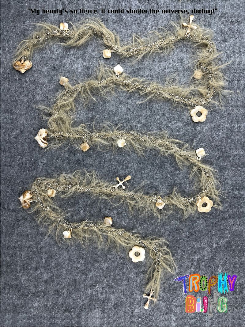 Furry Scarf Necklace