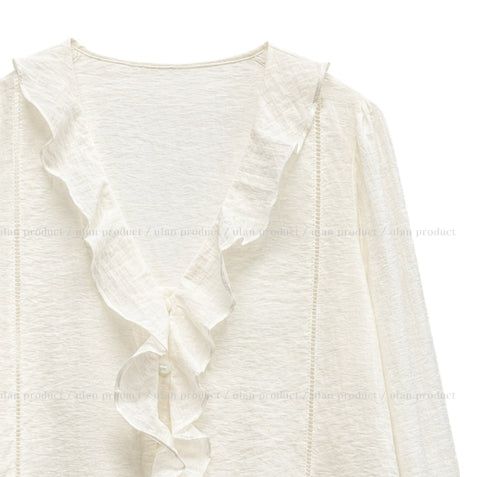 Eileen Ruffle Blouse