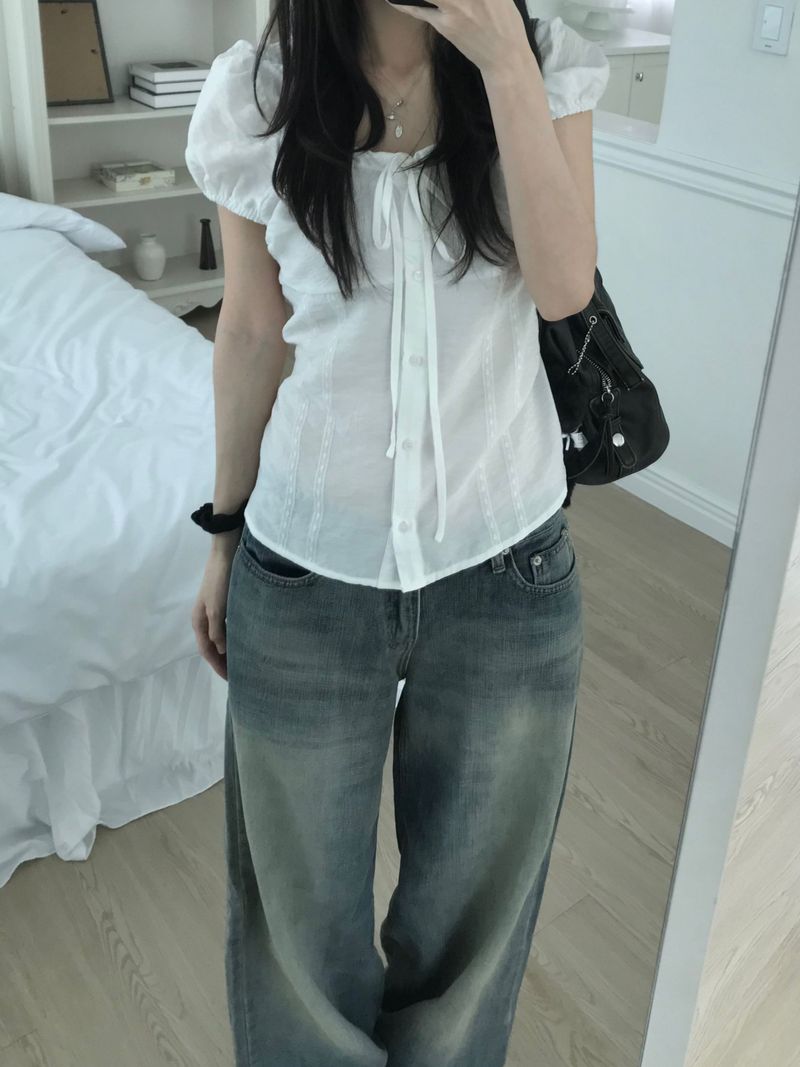 Raina Puff Blouse (2 colors)