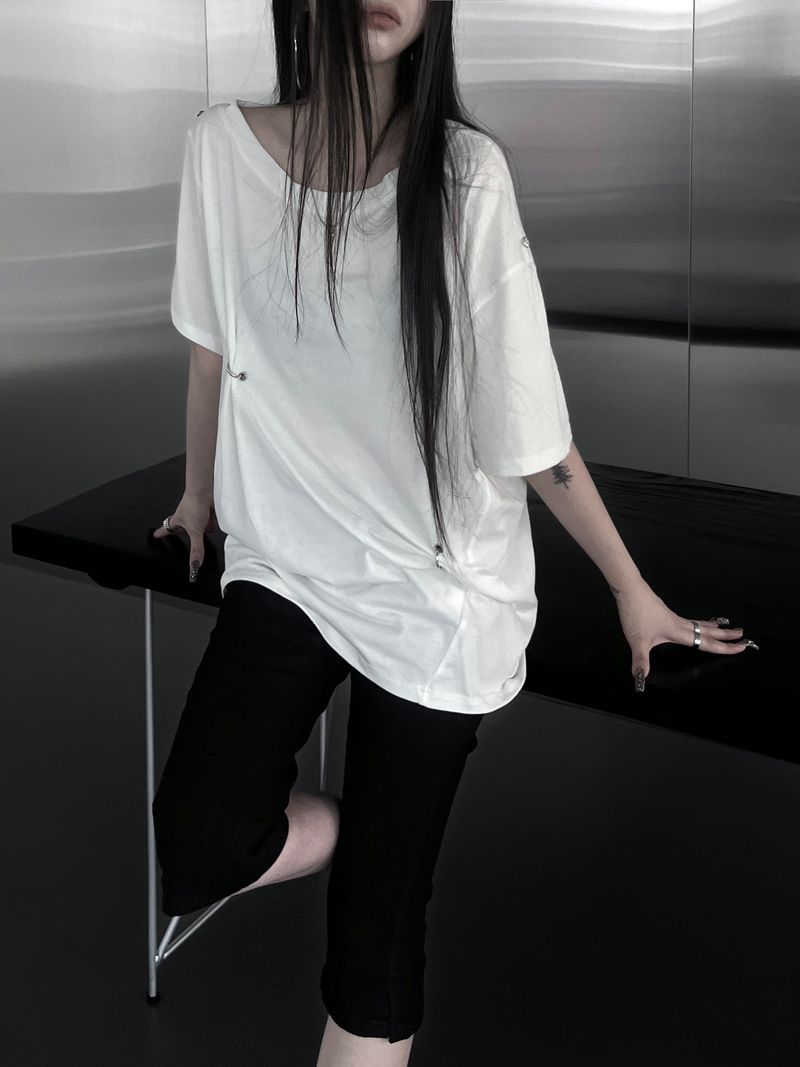 piercing ring one off short sleeve (2color)