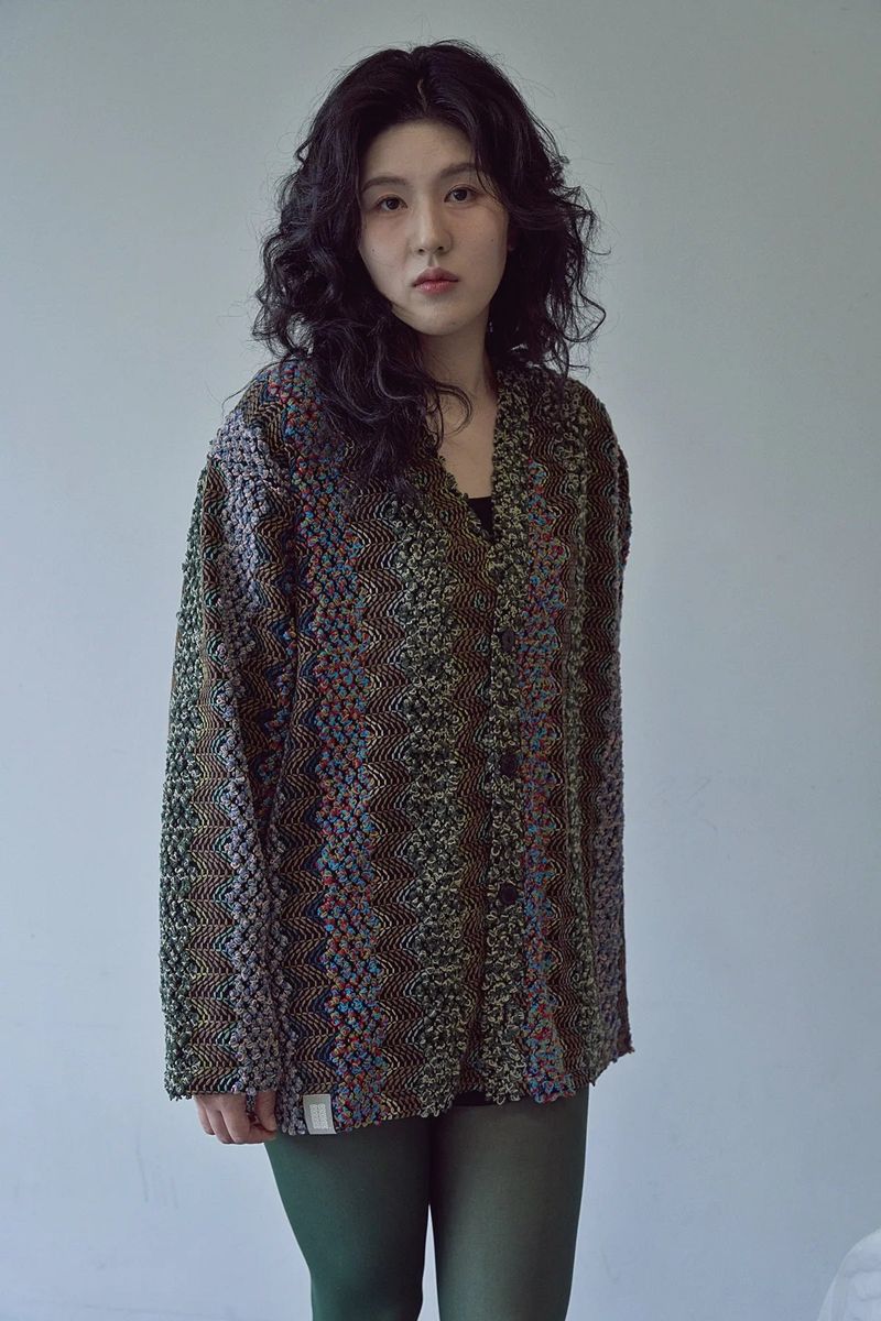 BOUCLE BOHEMIAN HERITAGE CARDIGAN (Black)