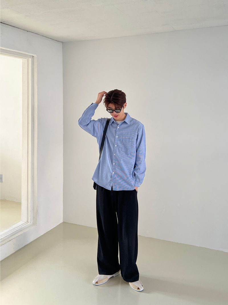 Cent(セントマーケット)の「Stripe linen shirts(Tops)」