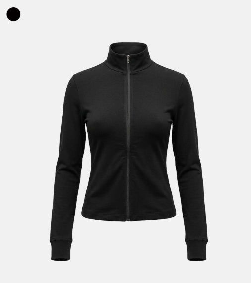 Beni Zip-up Long Sleeve Top