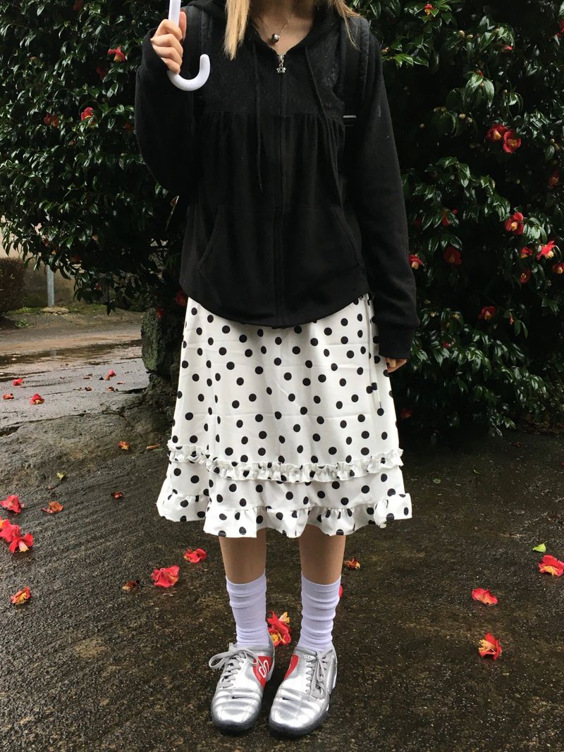 Popo Dot Frill Skirt (2c)