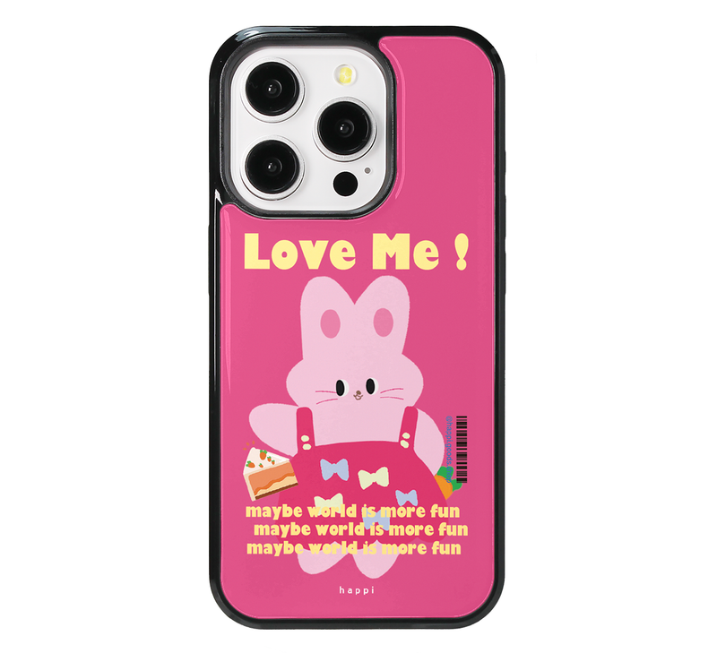 HAPPIMYMEMINE（ハッピーマイミーマイン）の「[MADE] ラブミーフォンケース ピンク（スマホグッズ/小物）」
