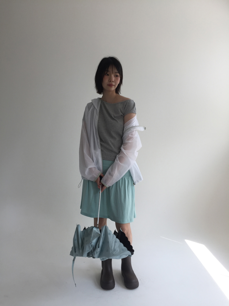 Moa Shirred Midi Skirt (4color) 