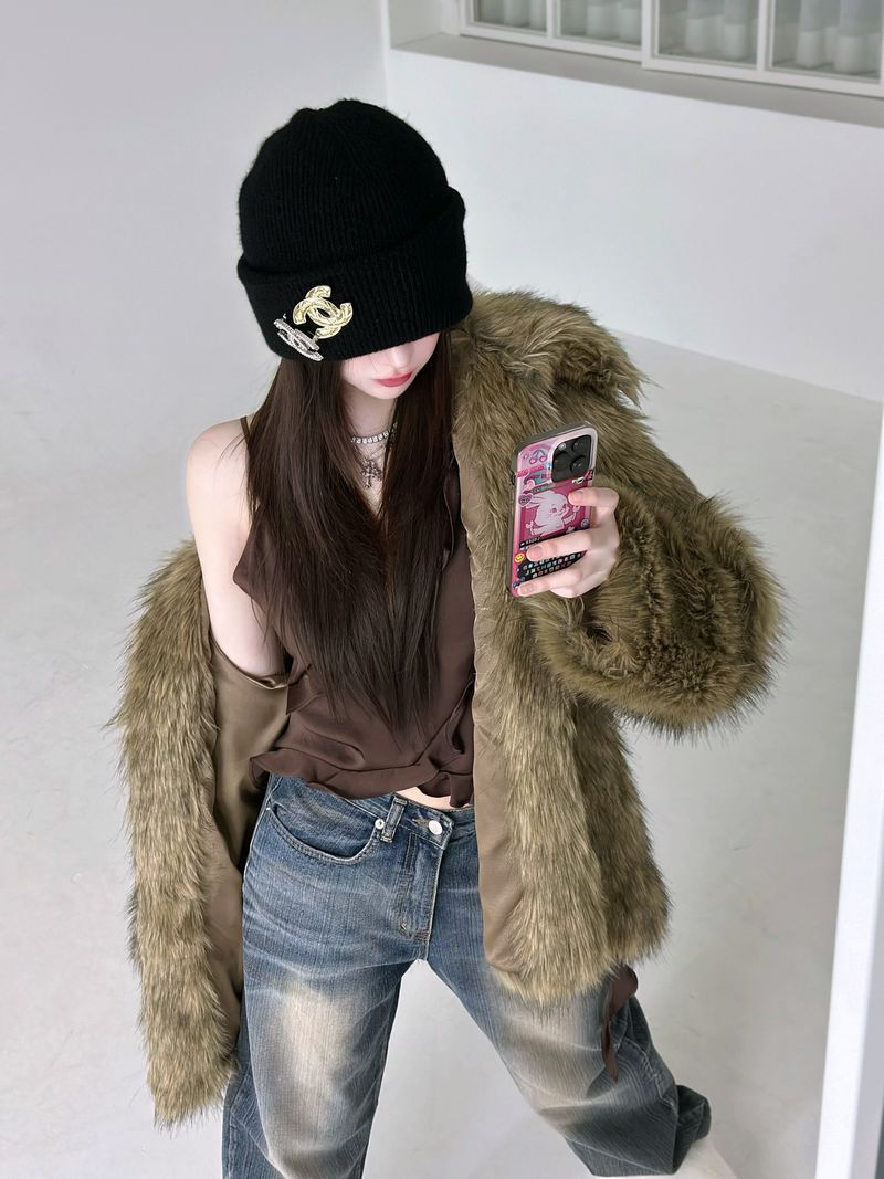 High neck fur-JK