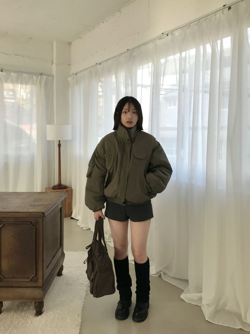 Bender High-Neck Padded Jumper (2 colors)