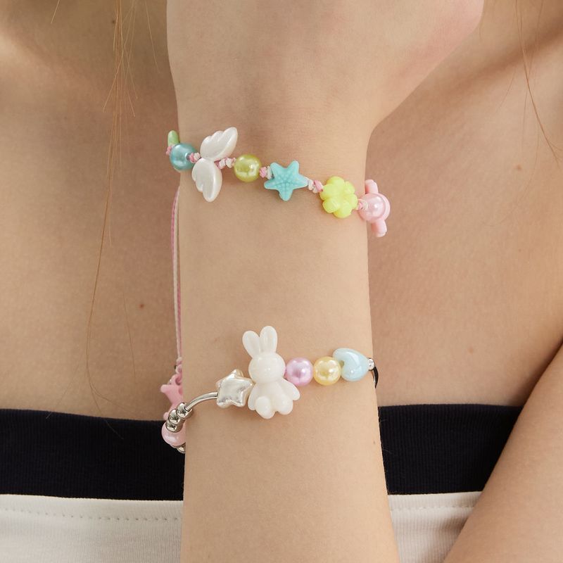 Jelly Bean Twist Drop String Bracelet