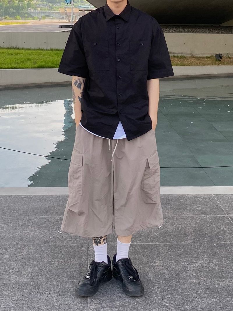 Nylon Stopper Half Pants 4C