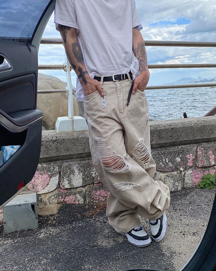 No.0248 BMT washing beige wide PT