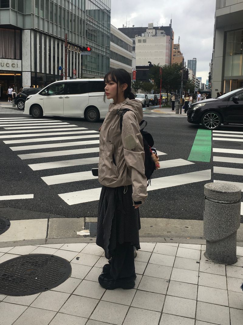 Lauren Stripe Tie-Flared Skirt (2c)