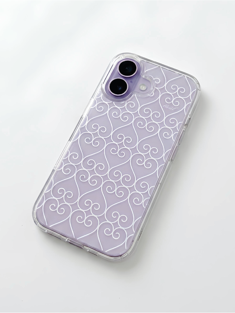 [Clear] Heart Curve Case (Mag safe)