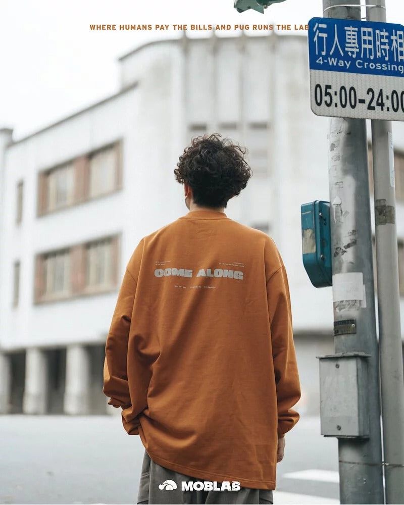  MOBLAB Half-high collar work shirt "Come Along"