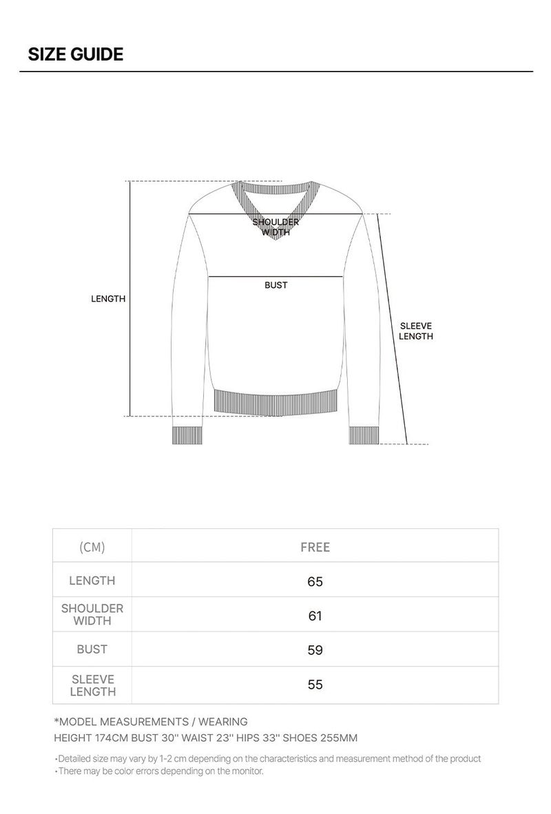 Soft Fur V-neck Knit Top (BLUE)