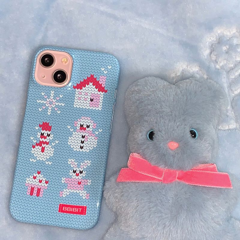 Snowman Village Knit Hard Case (Glossy)