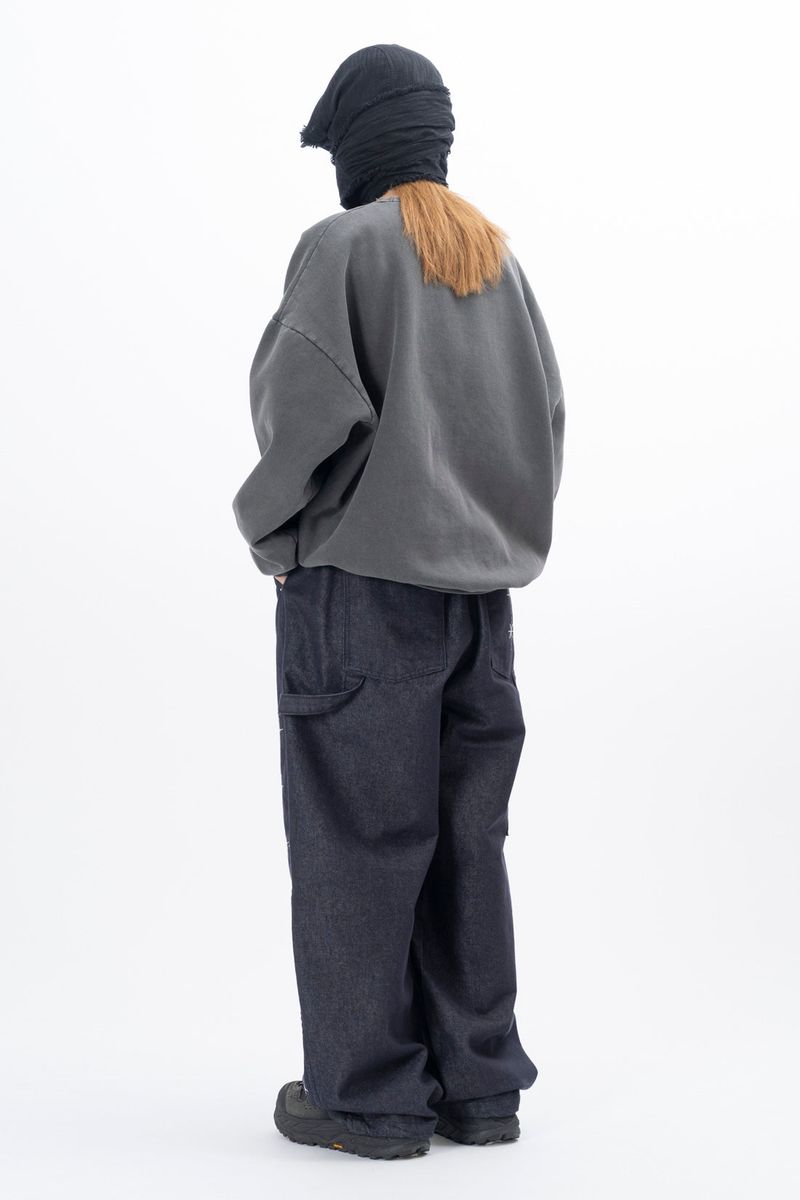 Gelly Embroidery Cross Carpenter Pants