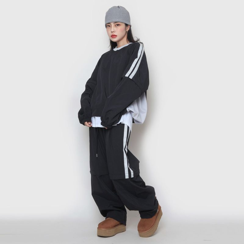 nutellike(ヌテールライク)の「two-way nylon sweatshirt(Tops)」