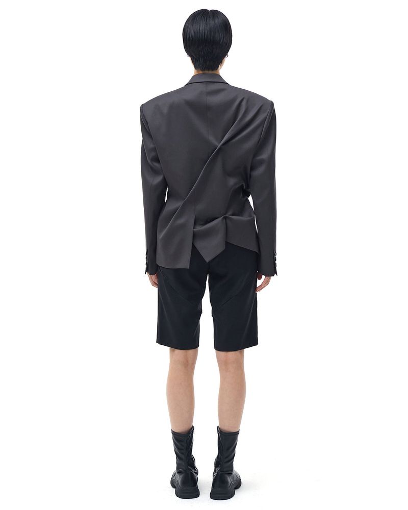 DOZI - Pinched Oversize Tailored Jacket _ BLACK